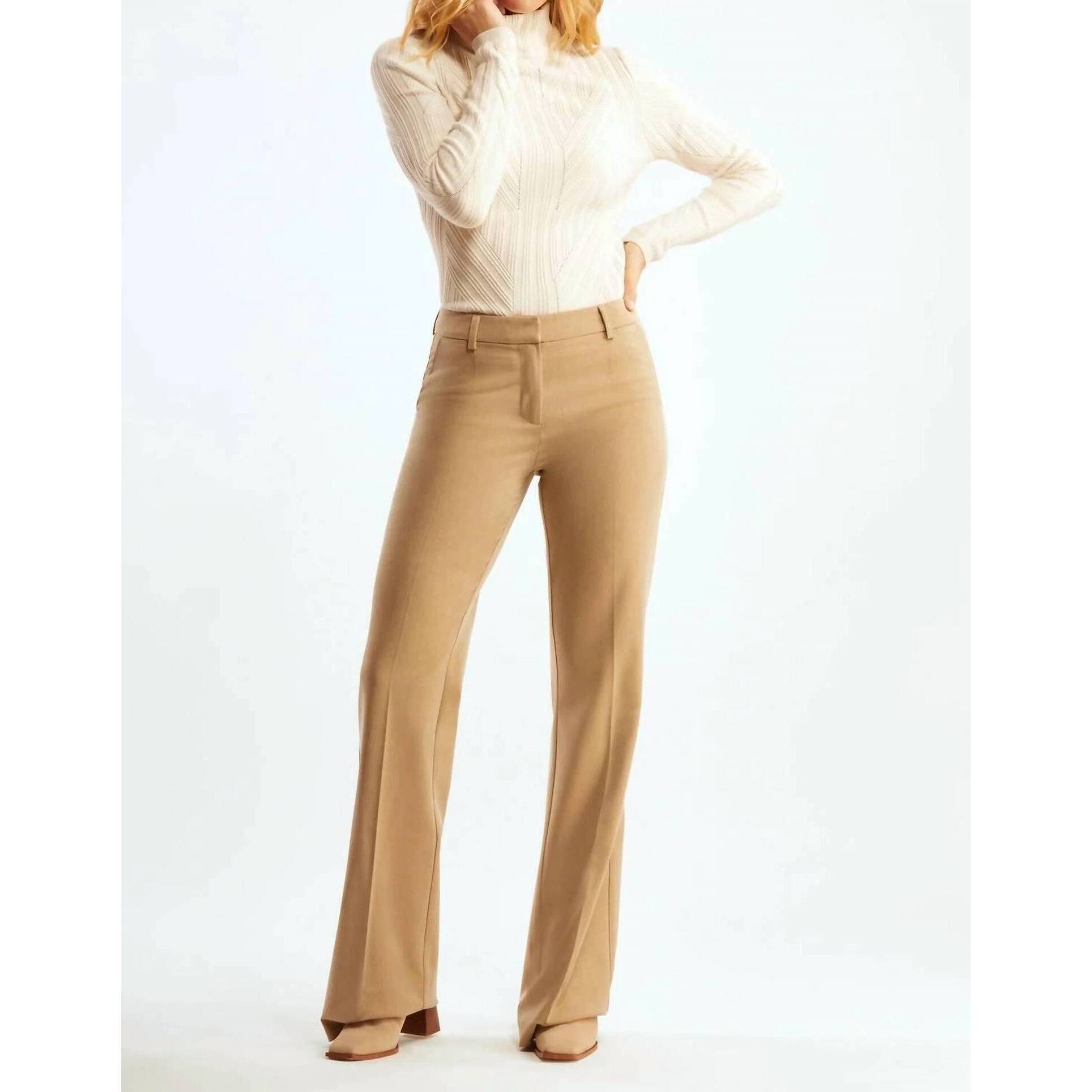 New Ecru New Courtland Trouser In Camel
